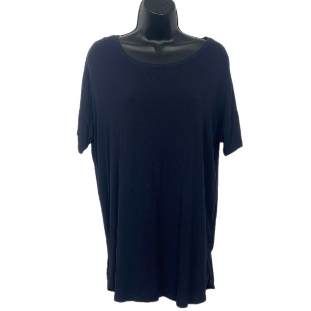 Daily Ritual Jersey Relaxed Fit Drop Shoulder S/S Scoop Neck Tunic‎ Size Small